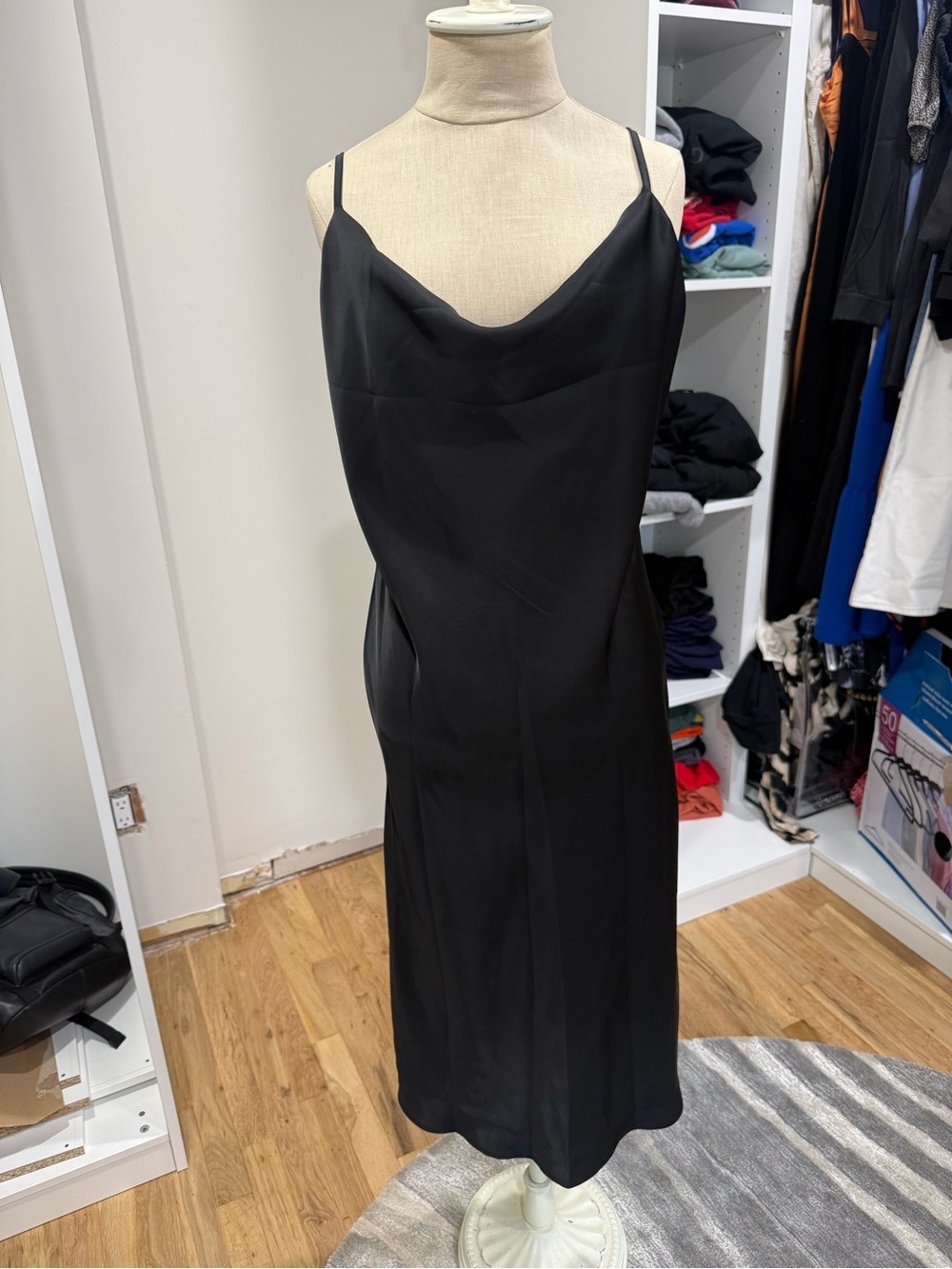 Classic Black Slip Dress - Timeless Minimalist Style